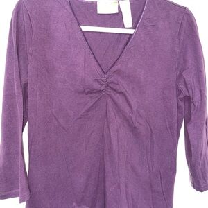 Liz Claiborne Deep Purple Blouse